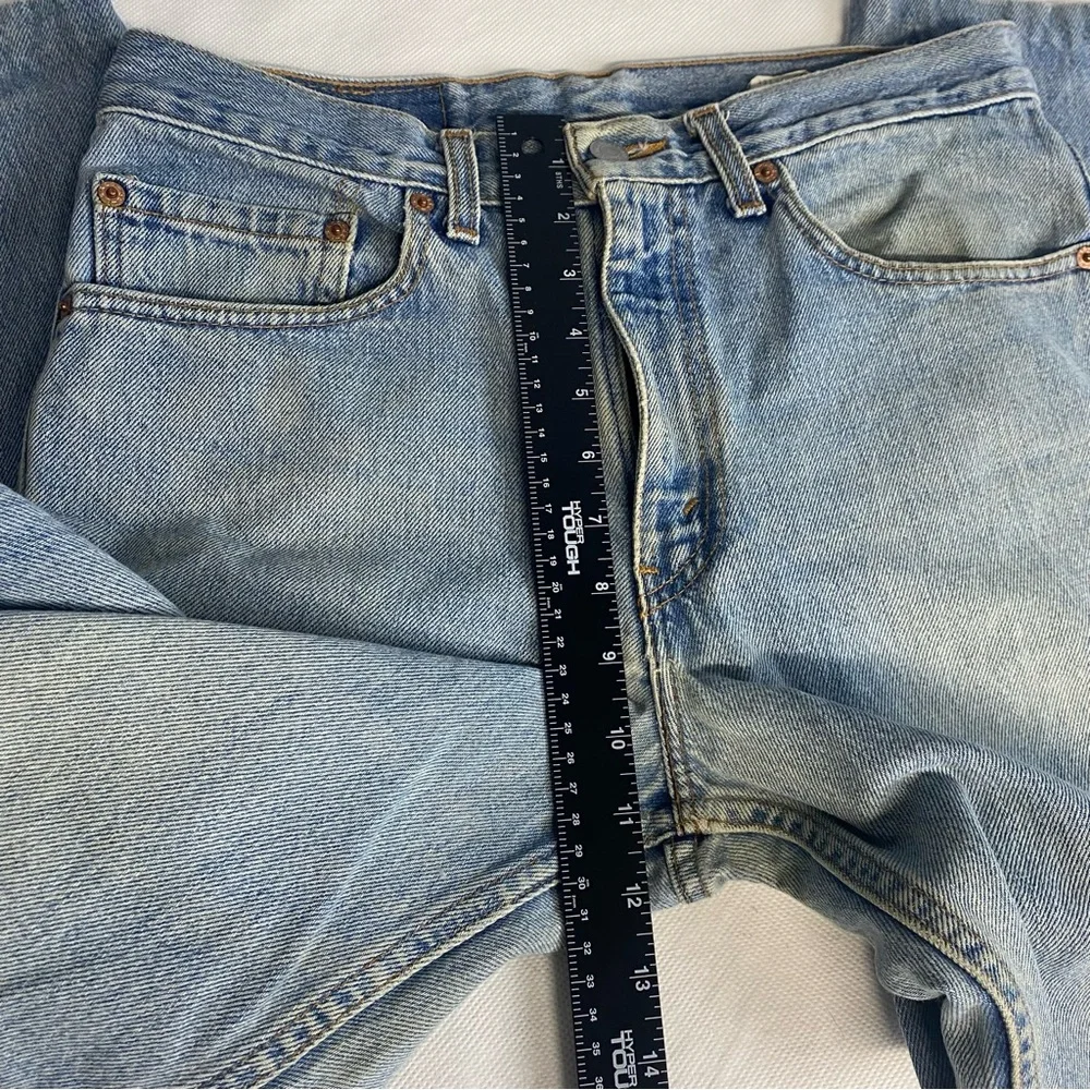 Vintage Levis 512 Jeans Men 32x27.5 Blue Slim For Tapered Leg 90s Y2K